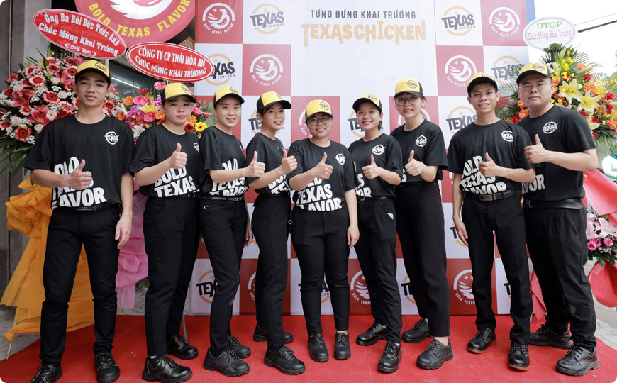 gia nhập đại gia đình Texas Chicken